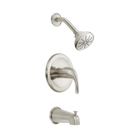 Danze Chrome Tub - Danze Melrose Tub and Shower Faucet D500011BNT Brushed Nickel