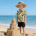 thumbnail image 6 of Dailycode Small Short Sleeve Button Down Shirts Peaches and Flower Casual Shirt 3-10 Years, 6 of 9