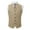 Beige #01, variant on Mens Tweed Wool Suit Vest Vintage Button V Neck Herringbone Waistcoat 5 Real Pockets Waistcoat For Groomsmen Wedding
