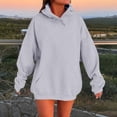 thumbnail image 2 of Nestiefly Oversized Hoodies for Women 2026 Winter Jackets Clothing Y2K Cute Crewneck Sweatshirts Pullover Fashion Tops Light Gray 3XL, 2 of 5