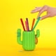 thumbnail image 3 of Portalápices Organizador magnético de cactus, verde, 13*13*12 cm, 3 of 4