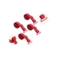 thumbnail image 4 of Tirantes de sujetador INSPIRE CHIC para mujeres, 2 pares, ancho de 10/12/15/18/20 mm, tirantes elásticos ajustables para hombros, rojos-puros-10 mm, 4 of 5