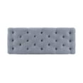thumbnail image 5 of Linon Kacie 50" Wide Button Tufted Bench, Distressed Gray with Washed Blue Linen, 5 of 7