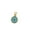 light blue, variant on 18k Solid Yellow Gold Murano Glass Evil Eye Pendant.