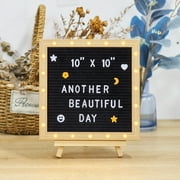 BENTISM Black Felt Letter Board Changeable Sign Boards with 510 Letters 10"x10"