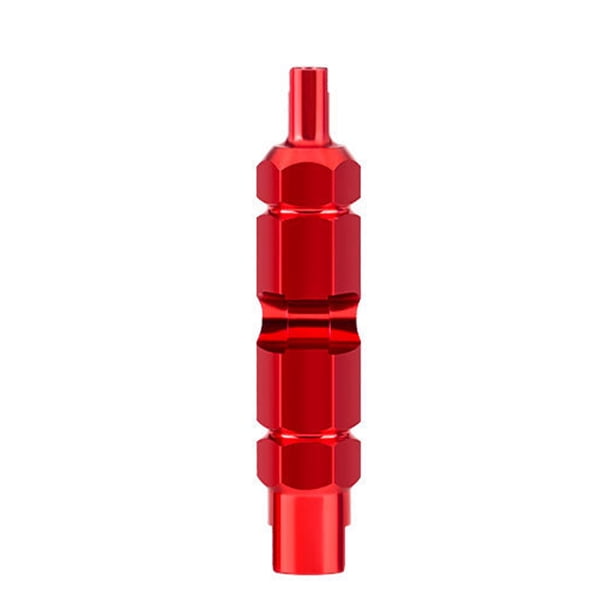 Llave de válvula de aire Worallymy removedor de núcleo de válvula de bicicleta de aleación de aluminio llave de extracción de boquilla de neumático portátil rojo Worallymy JD735802756