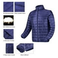 thumbnail image 6 of Mens Down Puffer Jacket Lightweight Packable Winter Quilted Warm Coat, 6 of 7
