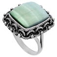thumbnail image 3 of Natural Green Aragonite 925 Sterling Silver Ring s.9 Jewelry R-1266 SDR223772, 3 of 5