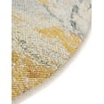 thumbnail image 4 of Unique Loom Outdoor Botanical Collection Area Rug - Winnow (4' 1" Round Gray Ivory Yellow), 4 of 9