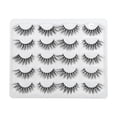 thumbnail image 1 of Unique Bargains 10 pares de pestañas postizas para maquillaje negro S07, 1 of 5
