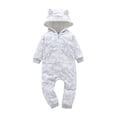 thumbnail image 4 of 2024 Autumn Winter Baby Rompers Cartoon Hooded Fleece Baby Boy Girls Clothes Newborn Babies Costume jumpsuits, 4 of 4