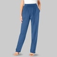 thumbnail image 2 of vigerkar Dress Pants Women Tummy Control Stretchy Work Pants Casual Hiking Jogger Pant Loose Fit Trousers with Pockets (Sky Blue, XXL), 2 of 4