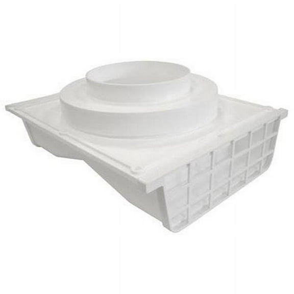 Lambro 144W 4 In. Recessed Soffit Exhaust Vent, White Plastic - Quantity 1