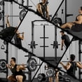 thumbnail image 6 of FORGEMUS Power Cage,2000LBS Multi-Function C21 Power Rack with Dual Pulley Cable Crossover System, All-in-One Squat Rack with More Training Attachments, Weight Workout Machine for Home Gym, 6 of 9