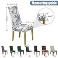 thumbnail image 5 of SUKAIKEQA Stretchy Chair Slipcovers for Dining Room Chair seat,Chair Covers for Dining Chairs Set of 4,Stretch Dining Room Chair Cover Kitchen Parsons Chair Slipcovers, 5 of 6