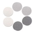 thumbnail image 4 of Posavasos absorbentes para bebidas Sailing trenzados hechos a mano súper absorbentes resistentes al calor gris oscuro (6) unidades, 4 of 5