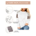 thumbnail image 3 of Plus Size Tops for Women Long Sleeve Crewneck Fall Tshirt Shirts Striped Print Fashion Tunic Blouse Tee for Woman Clothing, 3 of 5