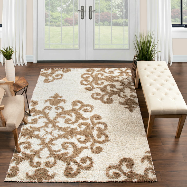 Tufted Rugs - White Dust From Backing