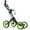 Green, variant on Gymax 4 Wheels Folding  Golf Push Cart W/ Adjustable Handle Foot Brake Red
