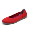 thumbnail image 4 of Zhabtuc Women's Knit Flats, Round Toe Knit Ballet Flats Shoes Red Size 6.5, 4 of 5