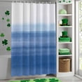 thumbnail image 4 of Shower Curtain, Summer Ocean Blue Gradient Waterproof Shower Curtain Set with Hooks for Bathroom Showers,Stalls and Bathtubs,60x72In Ombre Minimalist Art, 4 of 9