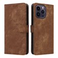 thumbnail image 5 of Phone Wallet Case for iPhone 15 Pro with Stand - Leather Folio Cover & Card Slots Brown, 5 of 5