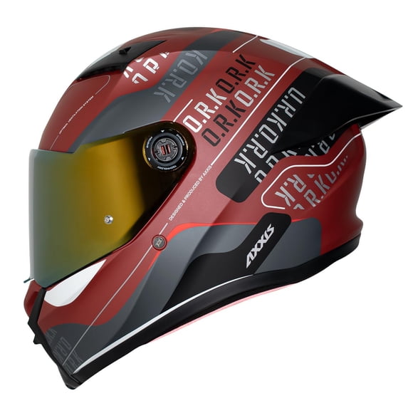 Casco Integral Axxis Fenix Rojo Doble Certificacion Talla M