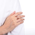 thumbnail image 3 of White Sapphire Four Band Fashion Ring, 3 of 8