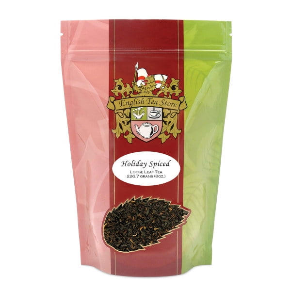 Holiday Spiced Flavored Black Tea Loose Leaf Pouches 4oz