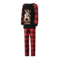 thumbnail image 3 of Qiylii Christmas Family Pajamas Set, Cartoon Deer Print Tops+Trousers/Romper, 3 of 9