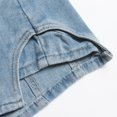 thumbnail image 4 of RUTAYY Women Fashionable Loose Fitting Casual Versatile Denim Skirt Short Skirt Solid Color Smocked Boho Pleated Skirts, 4 of 8