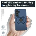 thumbnail image 6 of for Samsung Galaxy S25 Plus Case, Frosted PC Compatible with MagSafe Built-in 360 Rotatable Invisible Kickstand Military Grade Protection Case for Samsung Galaxy S25 Plus, Blue, 6 of 6