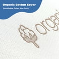 thumbnail image 3 of Wonder Living Mini Crib Mattress, 100% Organic Cotton Cover, Breathable, Premium Foam Interior, 5’’ Thickness Firm, Non Toxic, 3 of 8