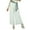 White, variant on Bimba Women White Georgette Palazzo Pants Elastic Waist Casual Clothing
