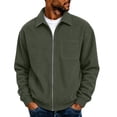 thumbnail image 3 of Men's Corduroy Jacket Sevevn Classic Soft Corduroy Zip Up Turn Down Collar Long Sleeve Chest Pocket Regular Fit Casual Coat Outwear for Daily Wear, 3 of 9