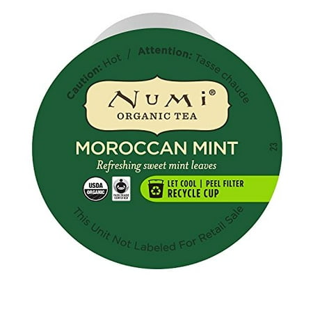 Numi Monnaie marocaine Tea Leaf en vrac biologique unique Servir Coupes, 16 Ct