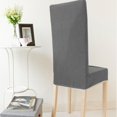 thumbnail image 3 of Cubierta de Silla de Comedor Elástica Macarena Corto Gris, 3 of 8