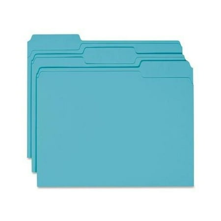 Colored File Folder - Smead 13143 Teal Colored File Folders SMD13143
