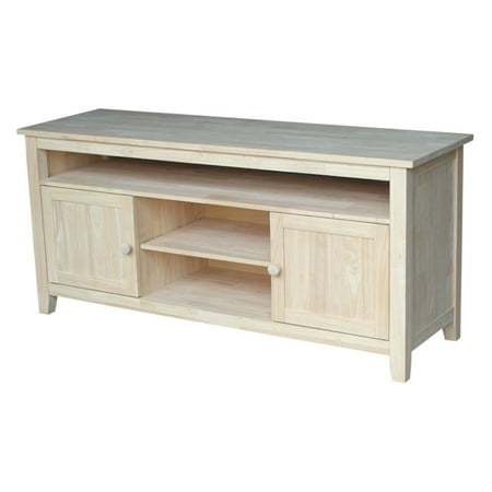 Unfinished Wood Tv Stand - International Concepts Tv-51 TV Stand with 2 Doors, Ready To Finish