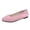 Pink, variant on WHLBF Womens Shoes Round Toe Casual Plus Size Loafers Solid Color Closed Toe Flat Soft Sole Size 6.5