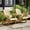 Green, variant on Double Wooden Adirondack Garden Chair with Table, All Weather Nordwood Outdoor Seating Patio Garden Deck Conversation Bistro Set Curved Slat Backrest