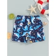 thumbnail image 4 of Bagilaanoe Toddler Baby Boys Swim Trunks Print Elastic Waist Swimming Shorts 6M 12M 18M 24M 3T 4T Kids Bathing Suit Swimsuit Swimwear, 4 of 9