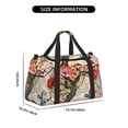 thumbnail image 3 of Kdxio Butterflies And Flowers Painting Travel Duffel Bag Gym Bag Weekender Travel Bag Gym Bag for Women &Men Airplane Travel Essentials for Flying, 3 of 7