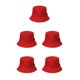 thumbnail image 1 of Sombrero de pescador Qarigey cómodo y transpirable, protección solar, verano, rojo, 58cm, 1 of 6