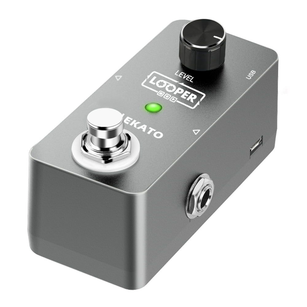 LEKATO Looper Guitar Effect Pedal Looper Guitar Pedal 5 Min Unlimited Overdubs Loop Pedal 300s Single Loop Recording Mini Pedal