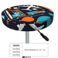 thumbnail image 2 of Goofa Creative Transport Printed Stool Covers Round, Waterproof Round Bar Stool Covers Anti-Slip Round Bar Stool Seat Cover with Elastic Bands Durable -13 inch, 2 of 7