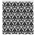 thumbnail image 3 of Ambesonne White Damask Shower Curtain, Retro Styled Ornate, 69"Wx75"L, Charcoal Grey, 3 of 3