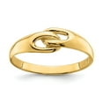 thumbnail image 1 of Diamond2Deal 14K Yellow Gold Free Form Knot Ring for Women Size 6, 1 of 7