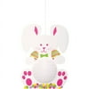 14" Hanging Honeycomb Easter Bunny Decoration