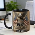 thumbnail image 3 of US Flag Pattern Ceramic Mug USA 1776-2026 Anniversary Mug Cup Independence Day Ornament Wine Cup 250th Anniversary Style, 3 of 6